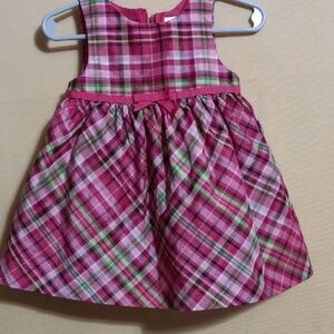 Plaid Pink and Green Dress
